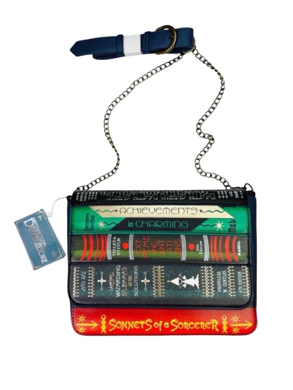 LoungeFly Fantastic Beasts Magical Books Crossbody Bag - 9.5” x 7.75” x 4”